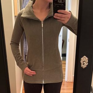 Lululemon fleece lined zip jacket